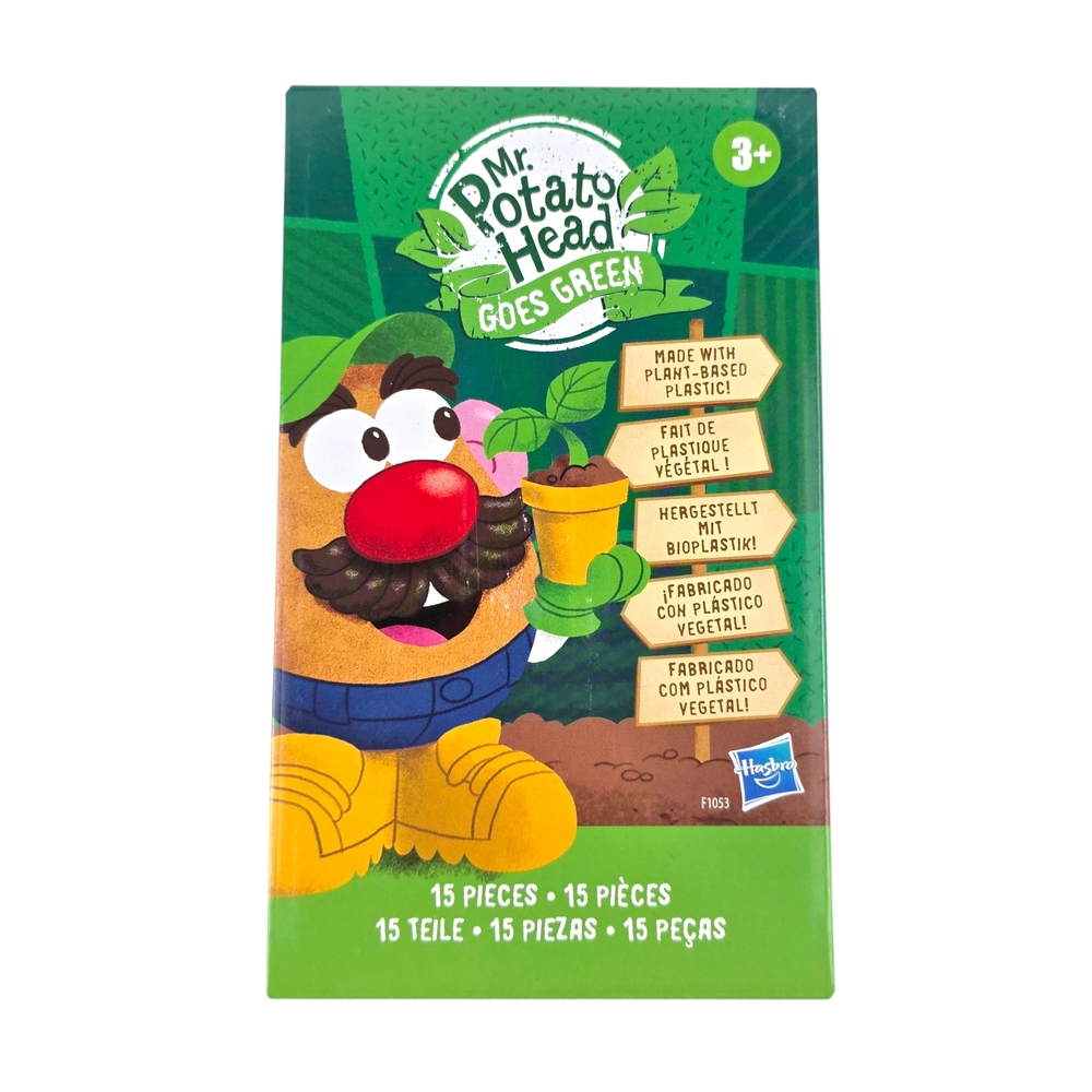 Hasbro, Mr. Potato Head Goes Green Toy, 15 pieces